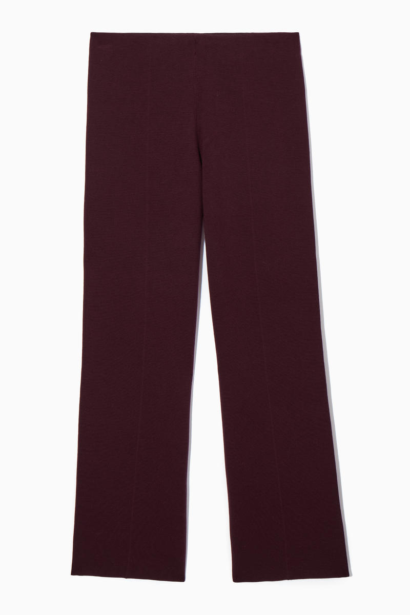 Milano-Knit Trousers in Red