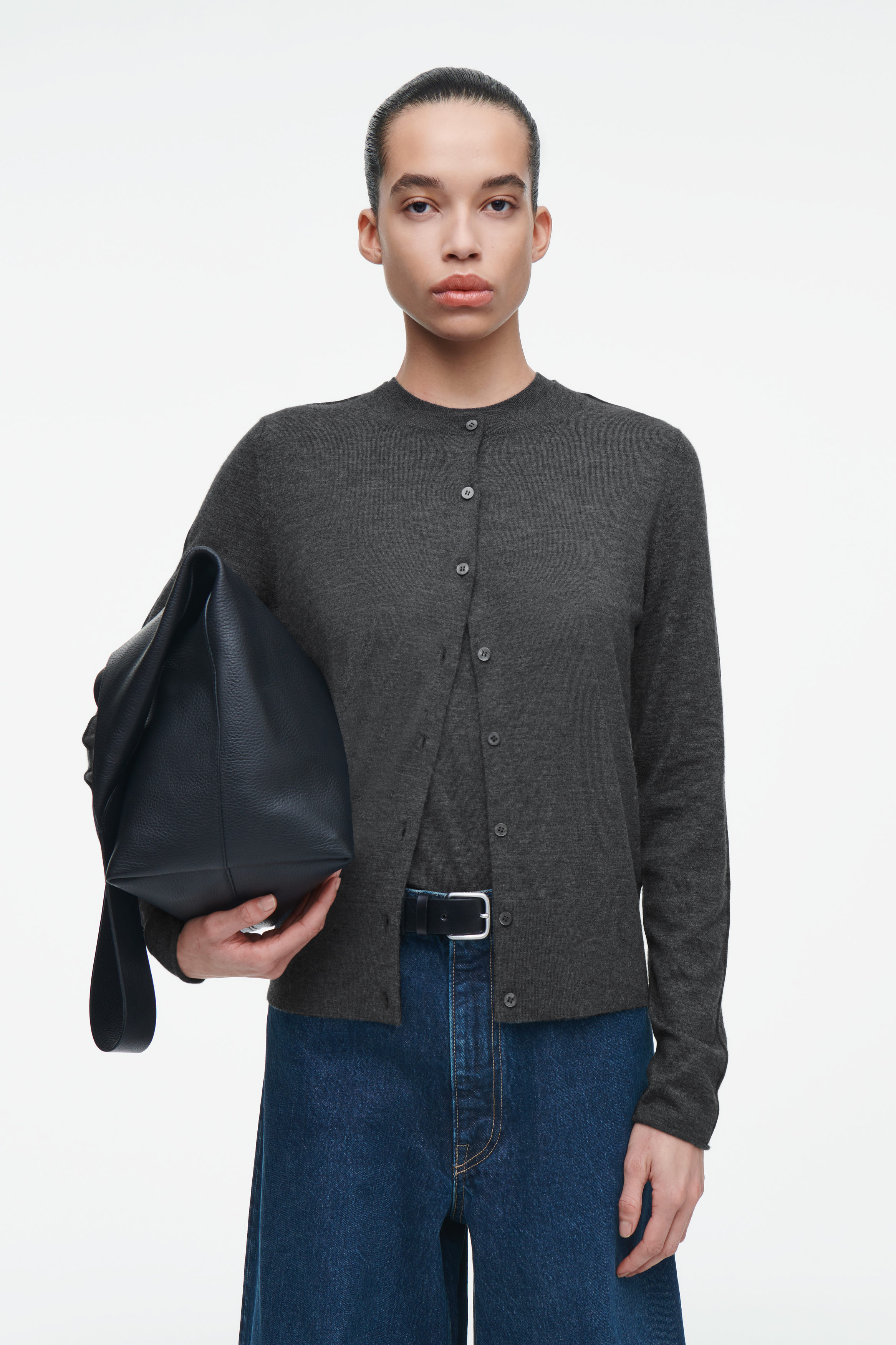 CKJ ■(M)Relaxed Fit AOP Cashmere Cardigan■送料込 Italian Cashmere Cropped Cardigan | EILEEN FISHER