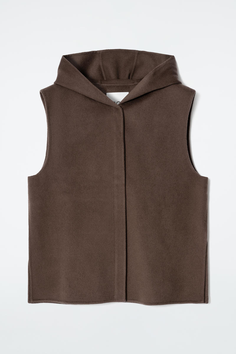 Double-Faced Hybrid Hooded Gilet
