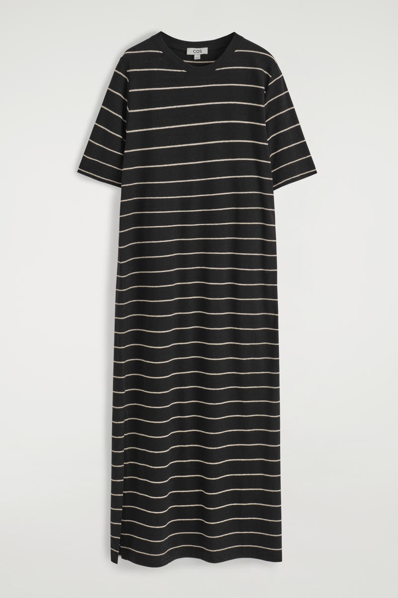 Cotton-Linen Maxi T-Shirt Dress