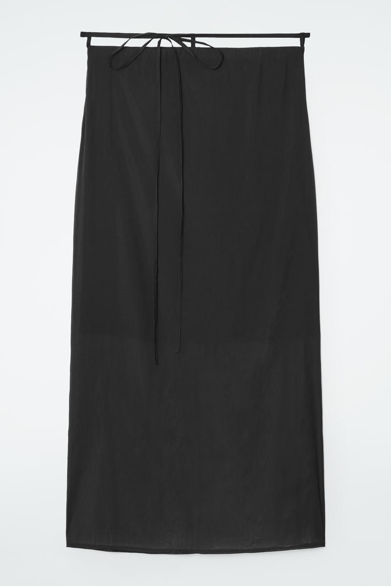 COS THE SHEER LAYERED COLUMN SKIRT 