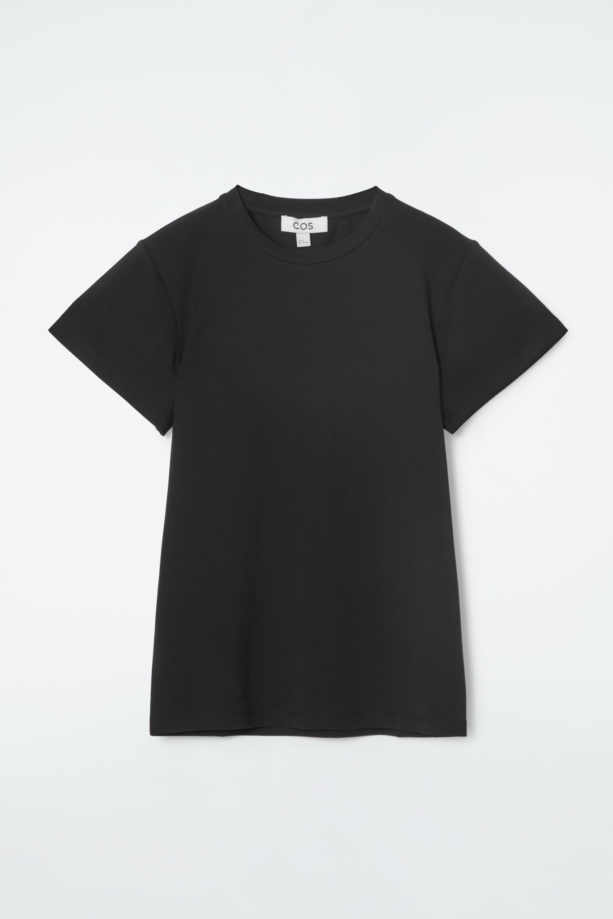 SHRUNKEN SLIM T-SHIRT - BLACK