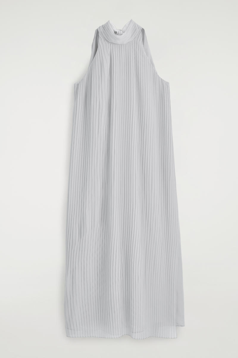 Cos Dressing Gown Longue Plissée À Encolure Licou