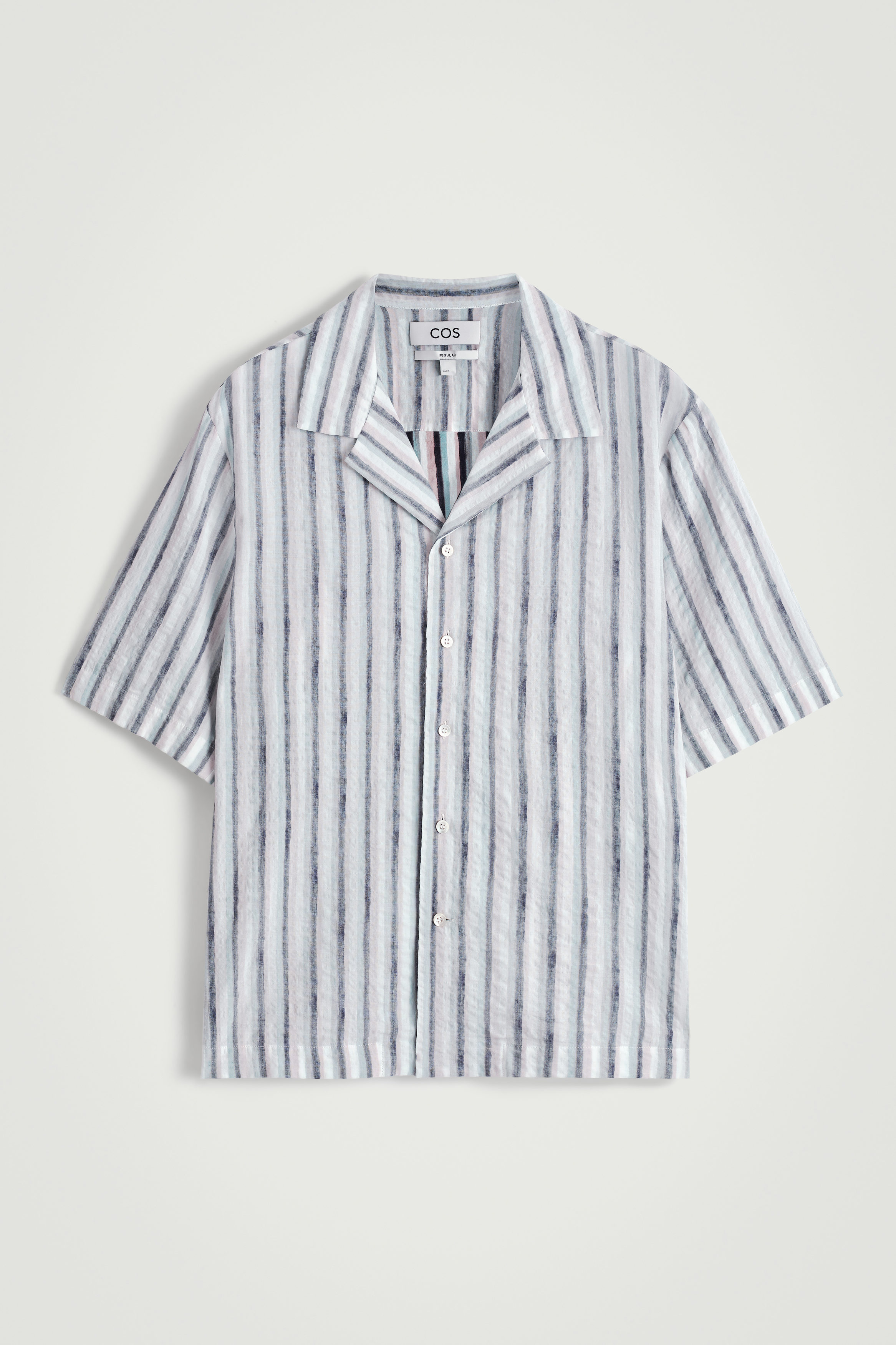 【Classic】cos striped short sleeve shirt Classic Cos Striped Short Sleeve Shirt | eBay