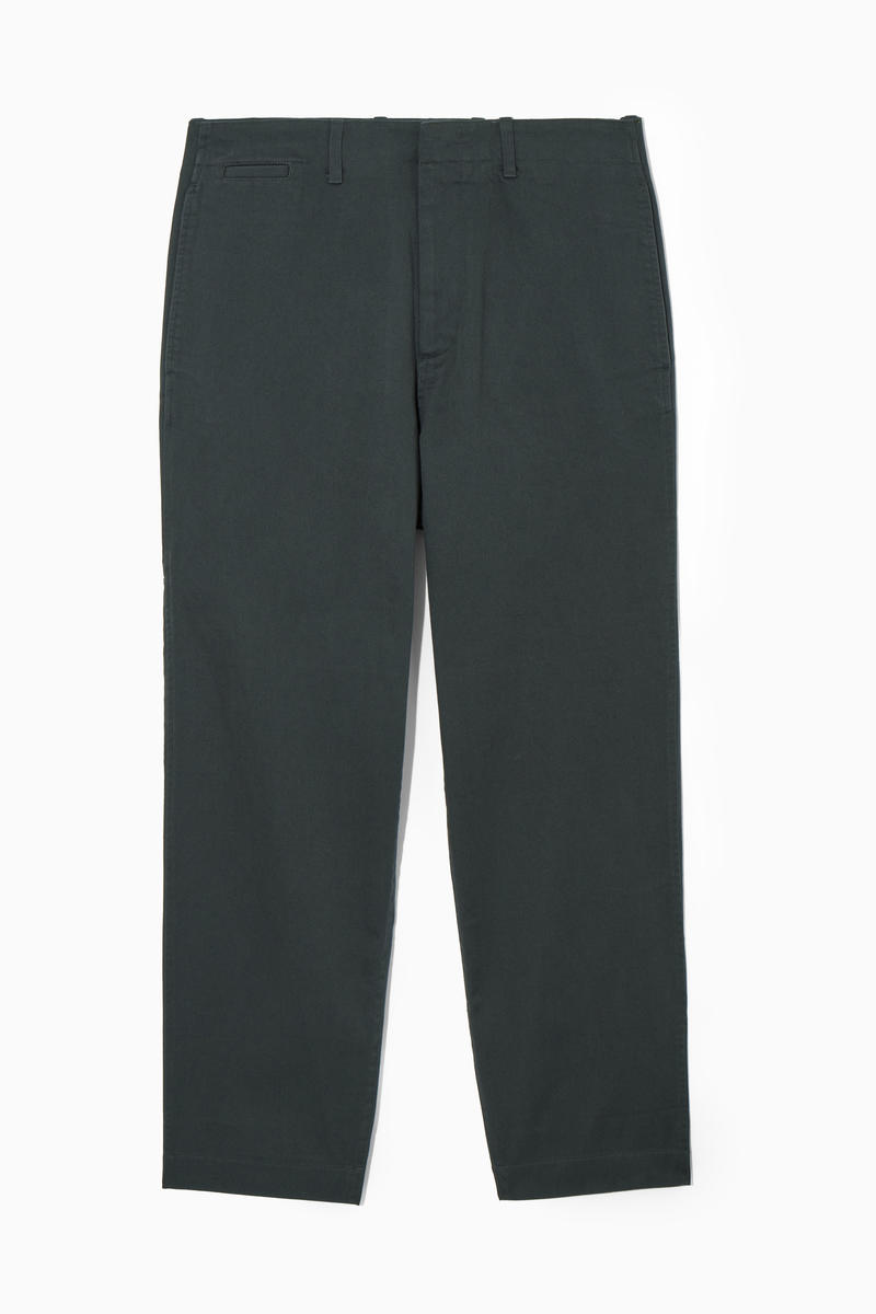 Straight-Leg Relaxed Utility Trousers in Grey