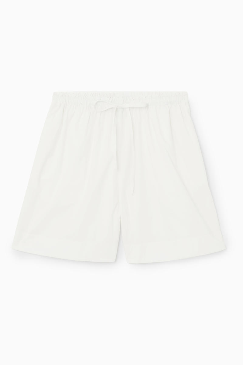 Gathered Drawstring Shorts