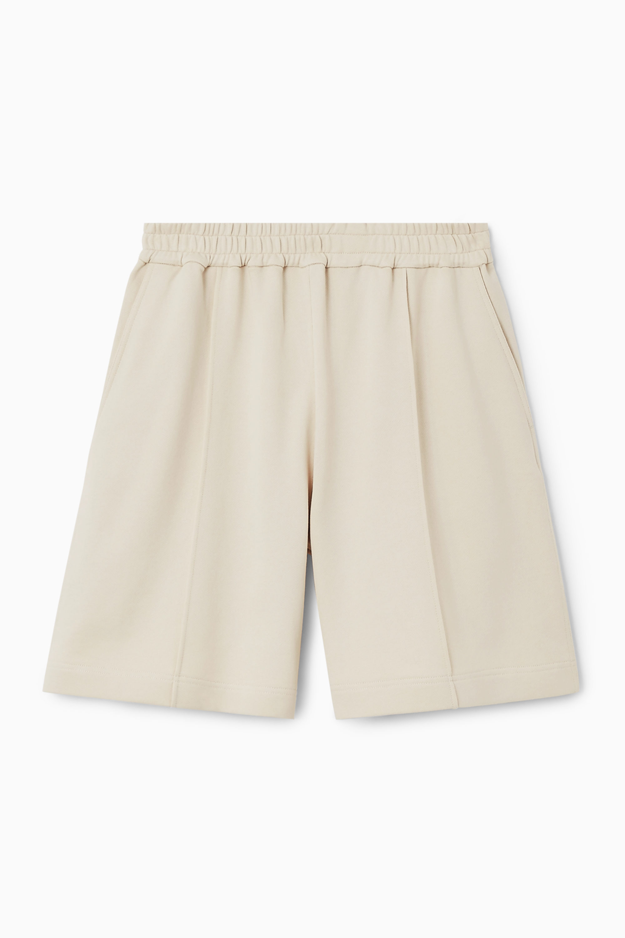 MID-WEIGHT JERSEY SHORTS - ECRU | COS