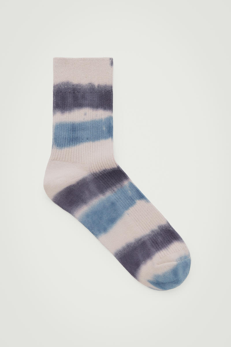 Ribbed Tie-Dye Socks