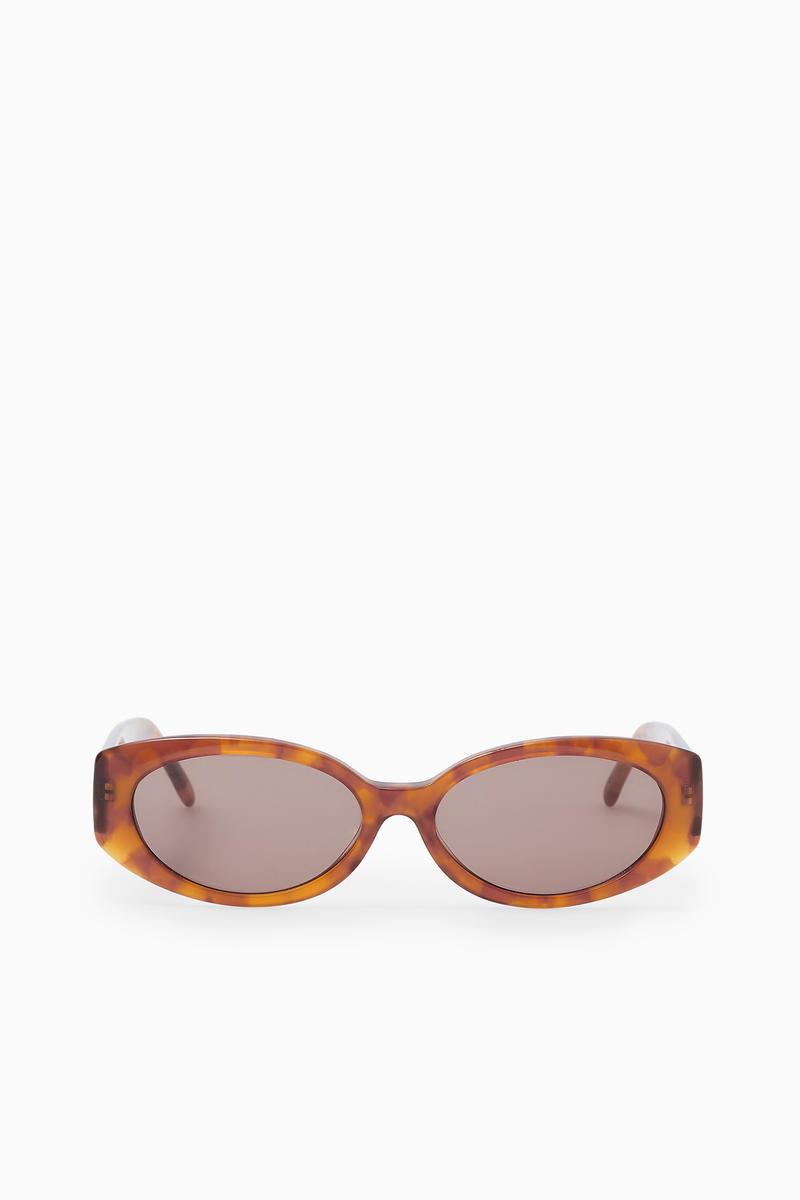 Oval-Frame Sunglasses