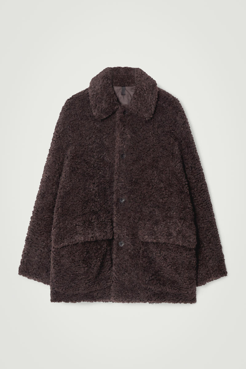 Padded Faux Shearling Jacket