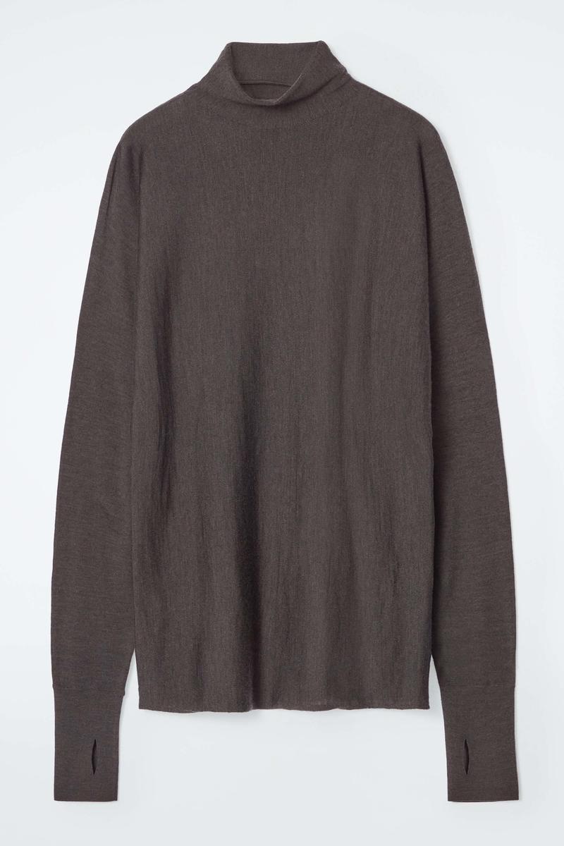 The Funnel-Neck Merino Wool Jumper