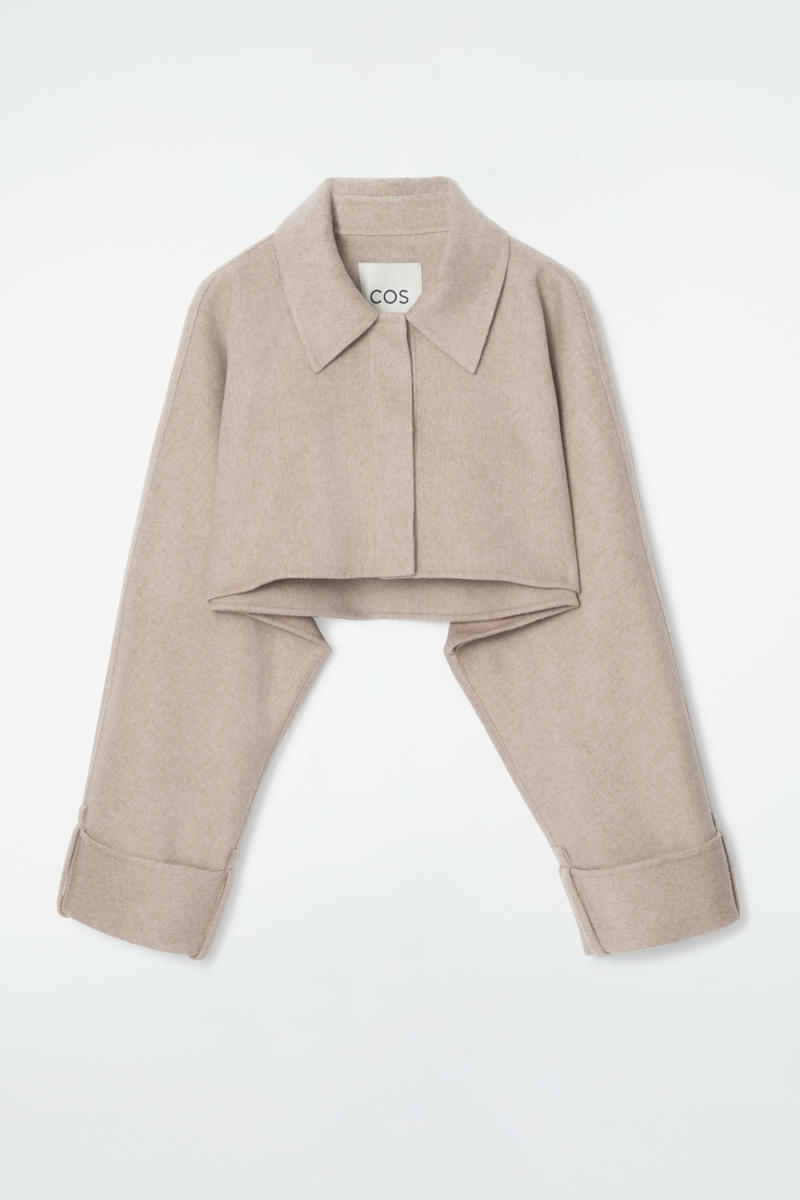 Cropped Double-Faced Wool Jacket