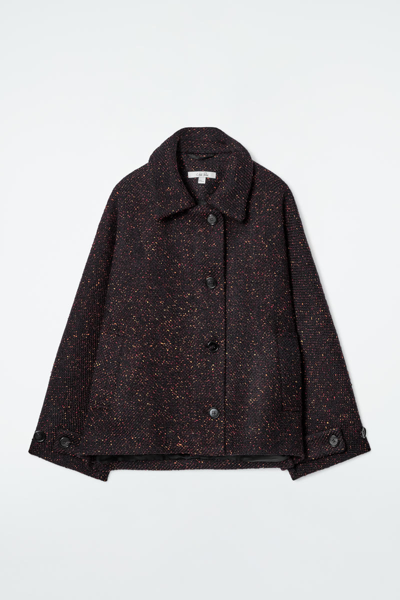 Flecked Wool-Blend Jacket