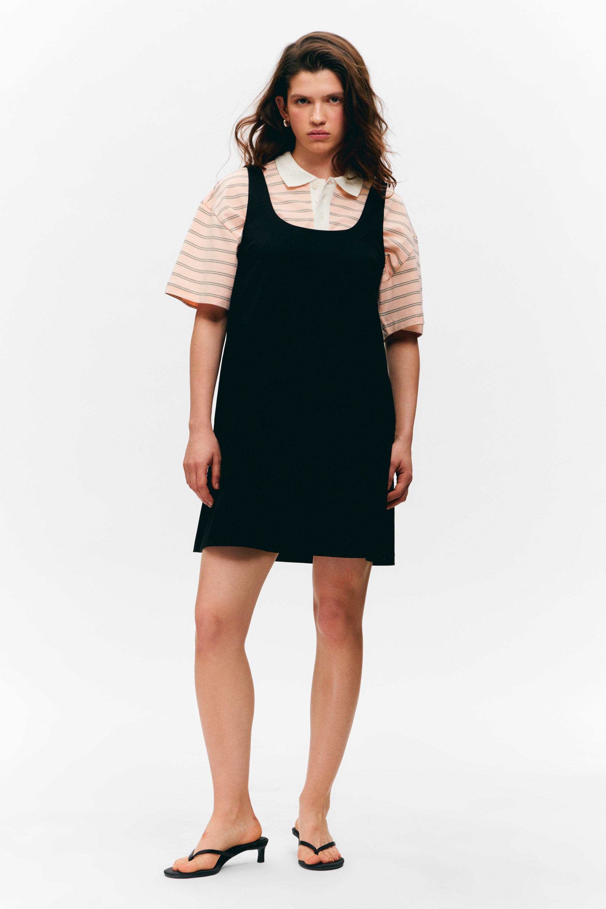 ワンピース Tippi Pinafore  Black Denim 2Y Hell Bunny Dakota Denim Pinafore Dress (X-Small, Blue) at