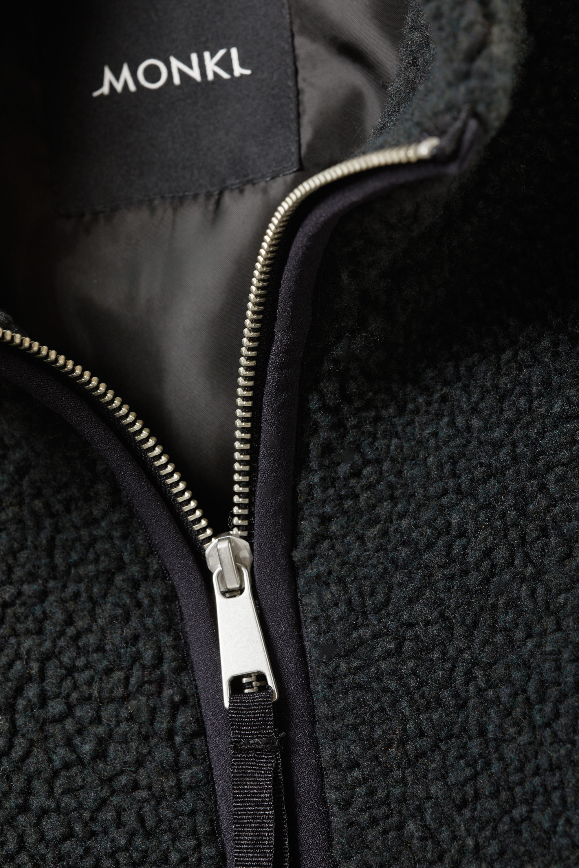 loose fleece zip jacket - Black | Monki WW loose fleece zip jacket - Black | Monki WW