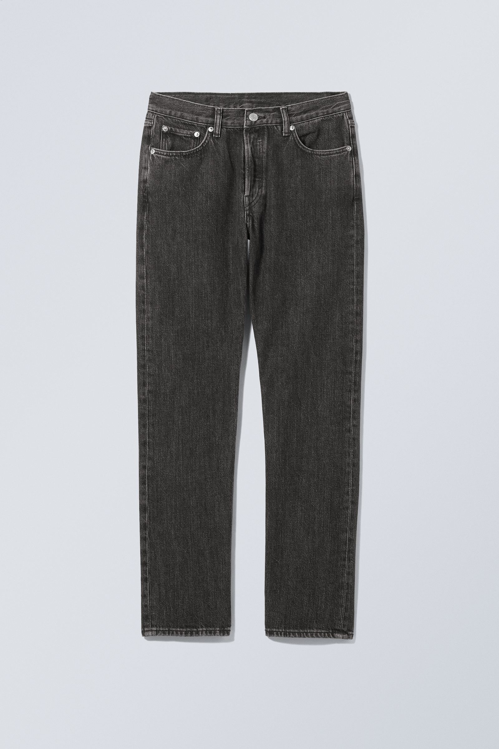 #000000 - Wire High Straight Jeans - 1