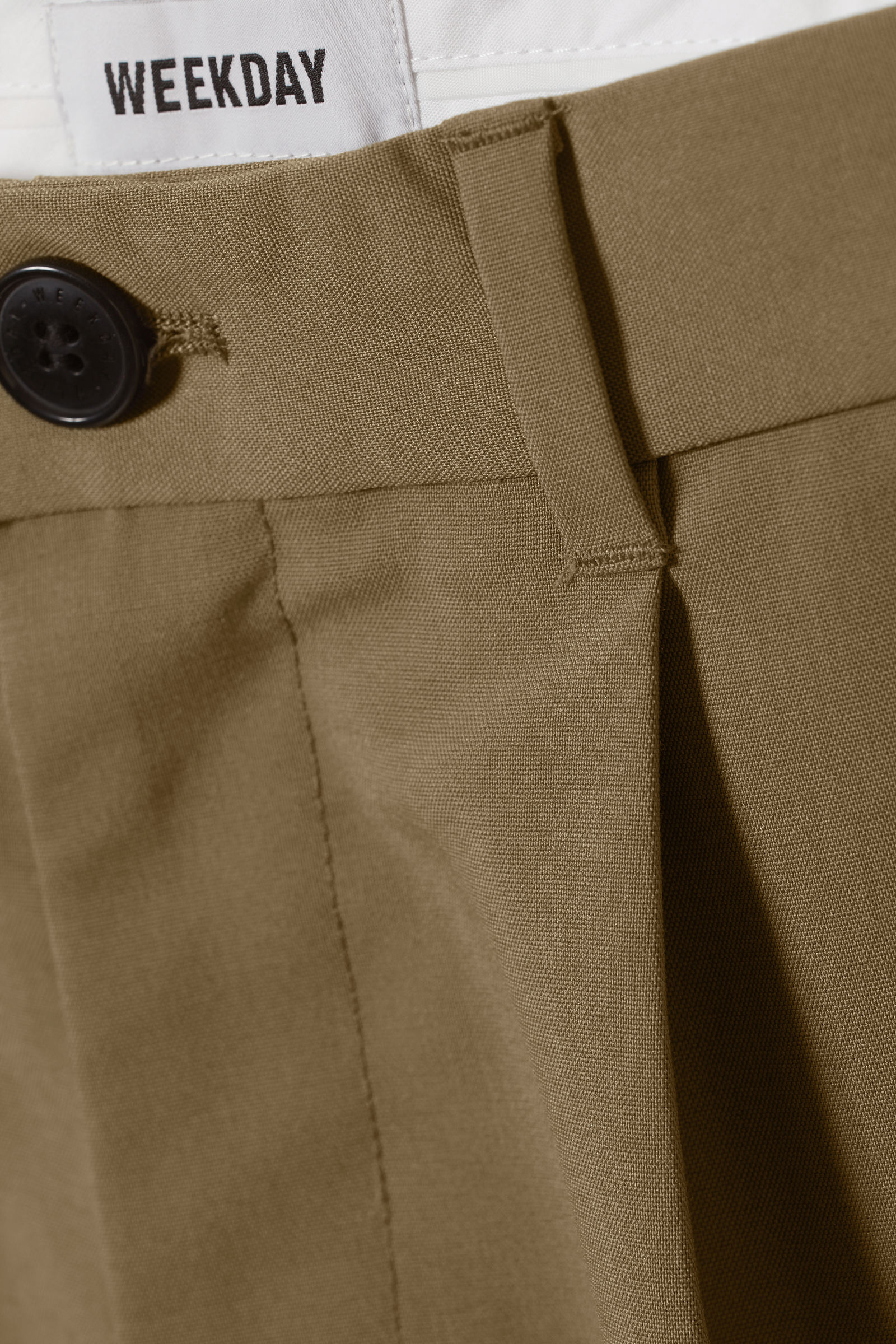 Khaki - Uno Loose Suit Shorts - 1