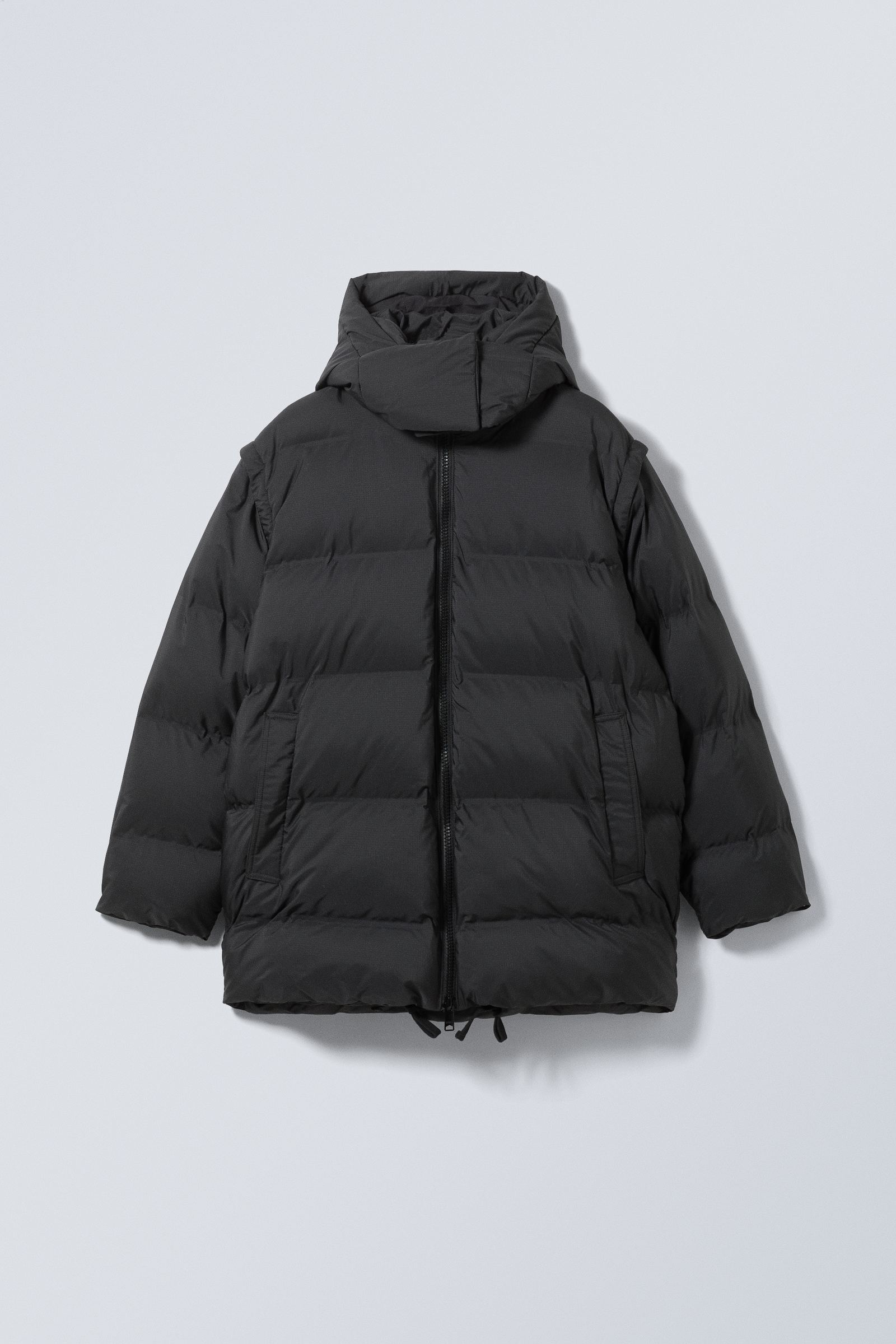 air puffer jacket - Black | Weekday DK