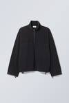 Black - Cora Oversized Fleece Sweatshirt - 0