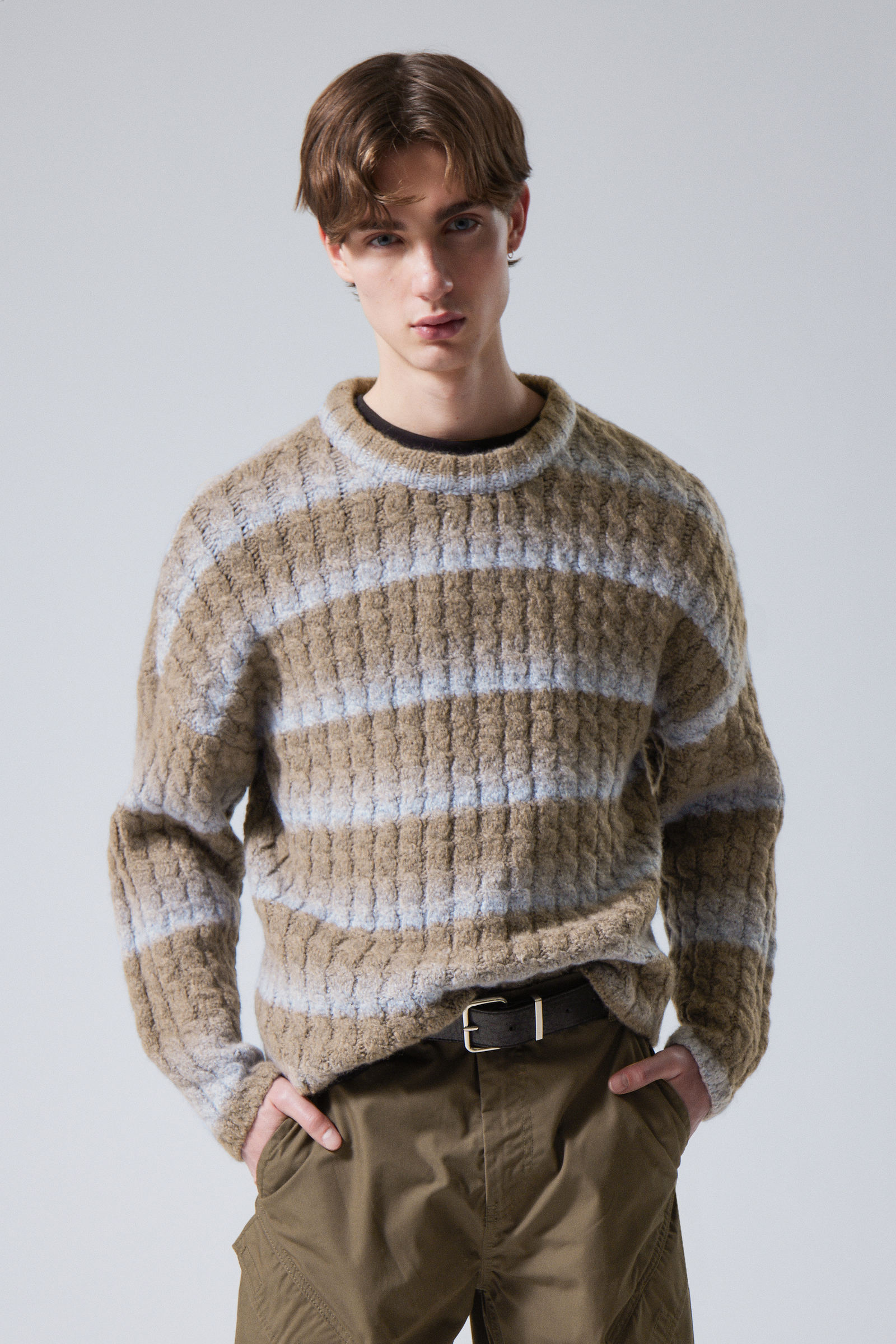 #625B57 - Connor Wool Blend Sweater - 1