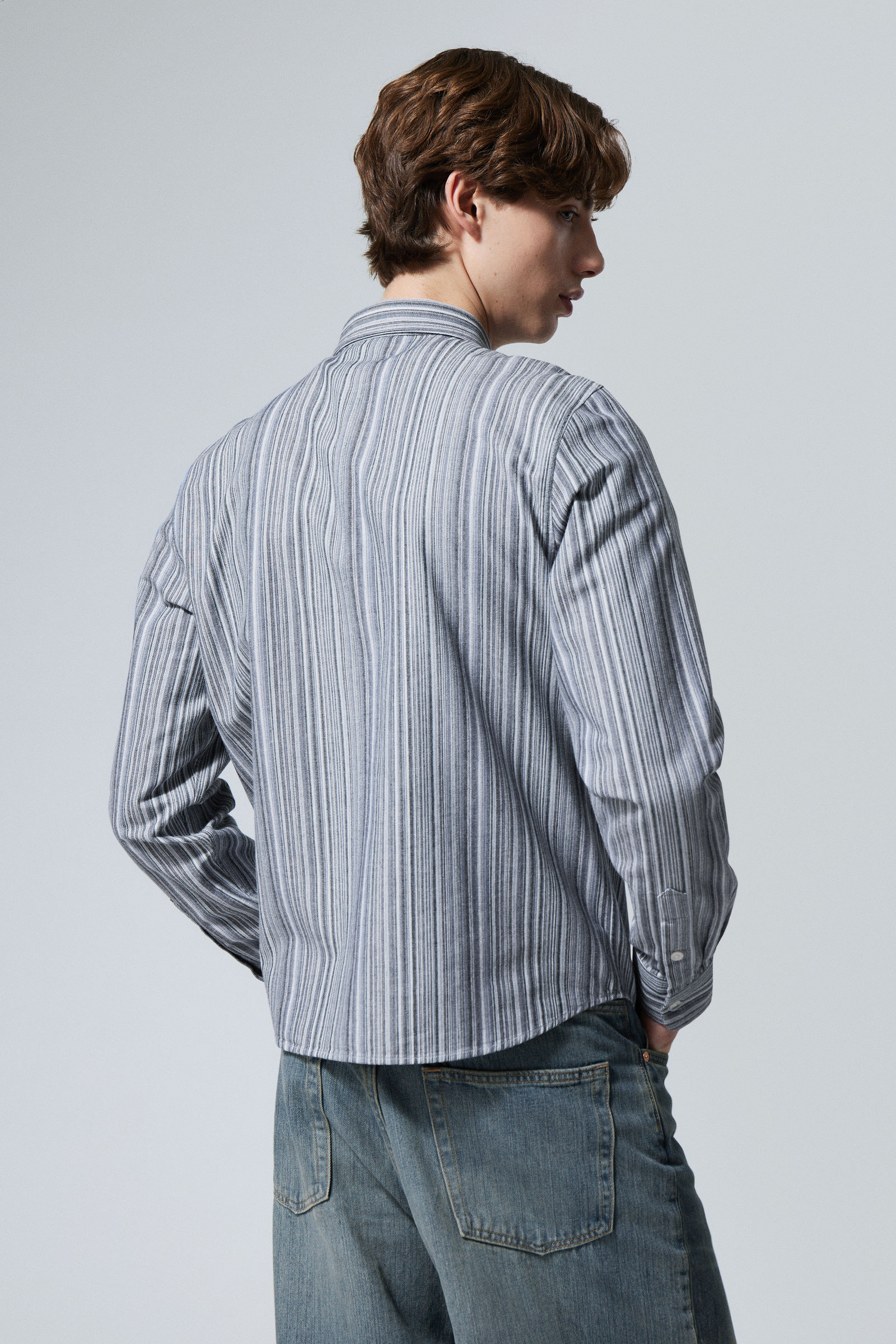 #35465E - Oscar Regular Striped Shirt - 2