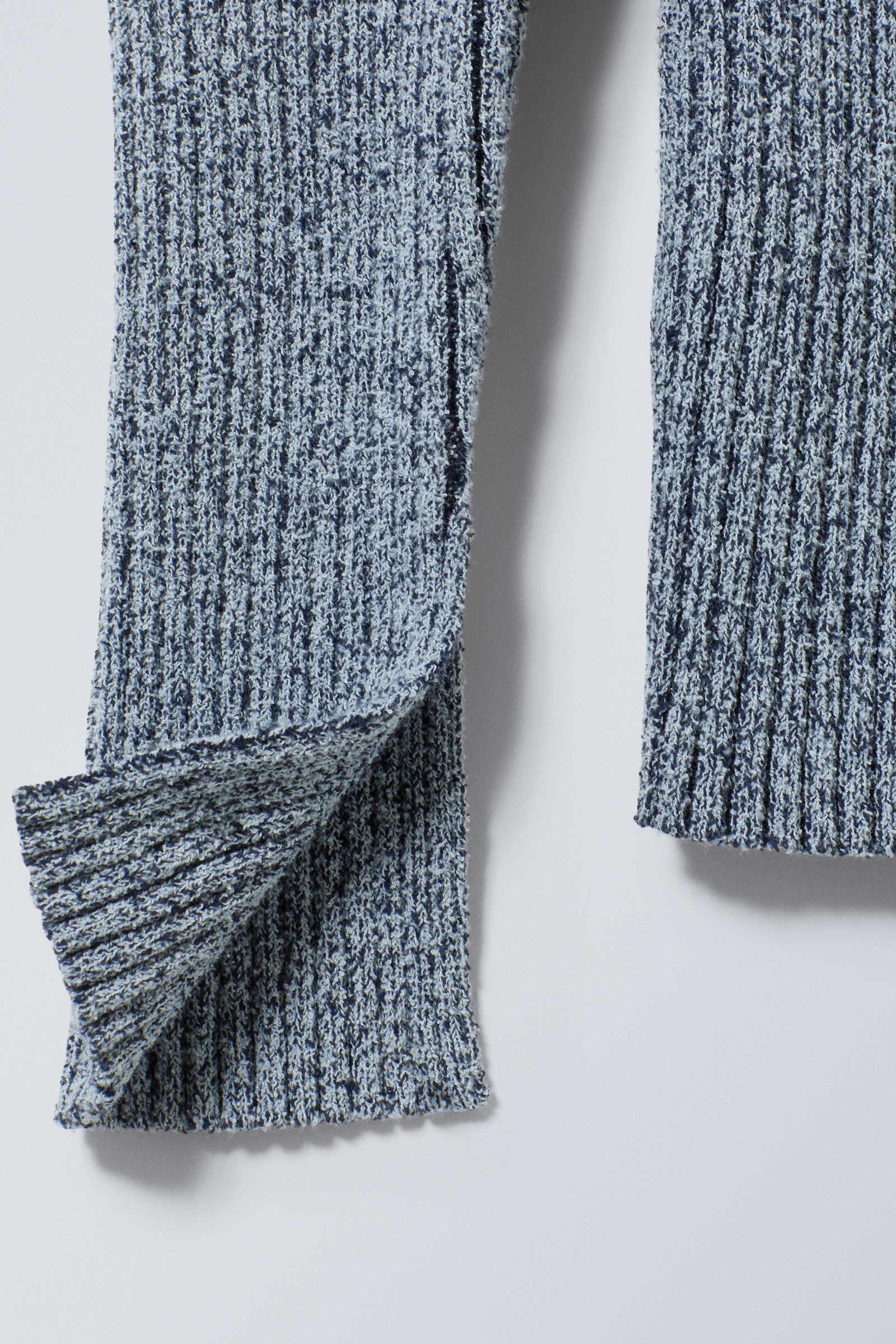 lex two tone rib knit sweater - Two Tone Blue