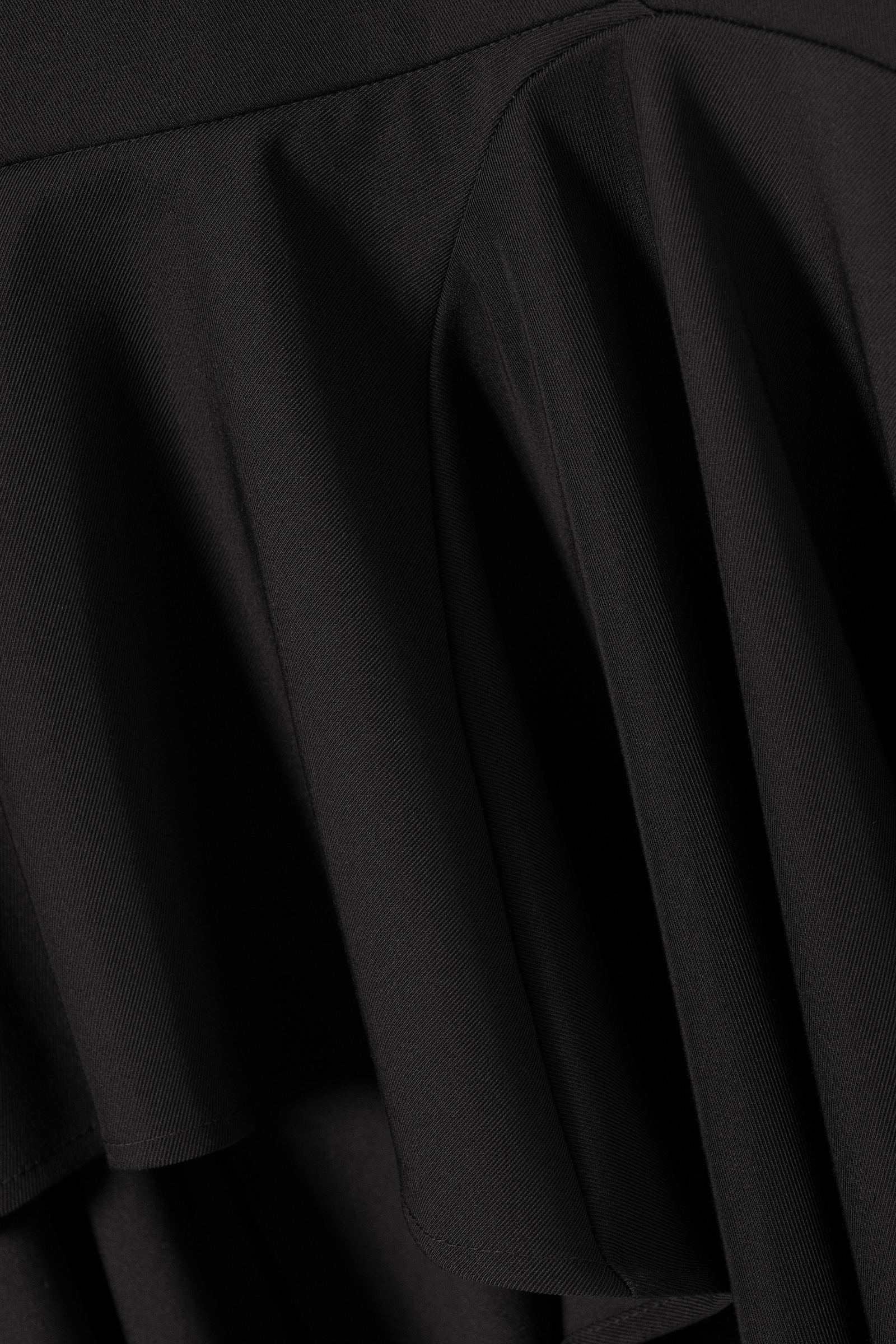 Black - Joy Asymmetric Midi Skirt - 3
