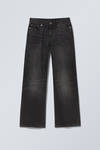Washed Black - Ample Low Loose Jeans - 1