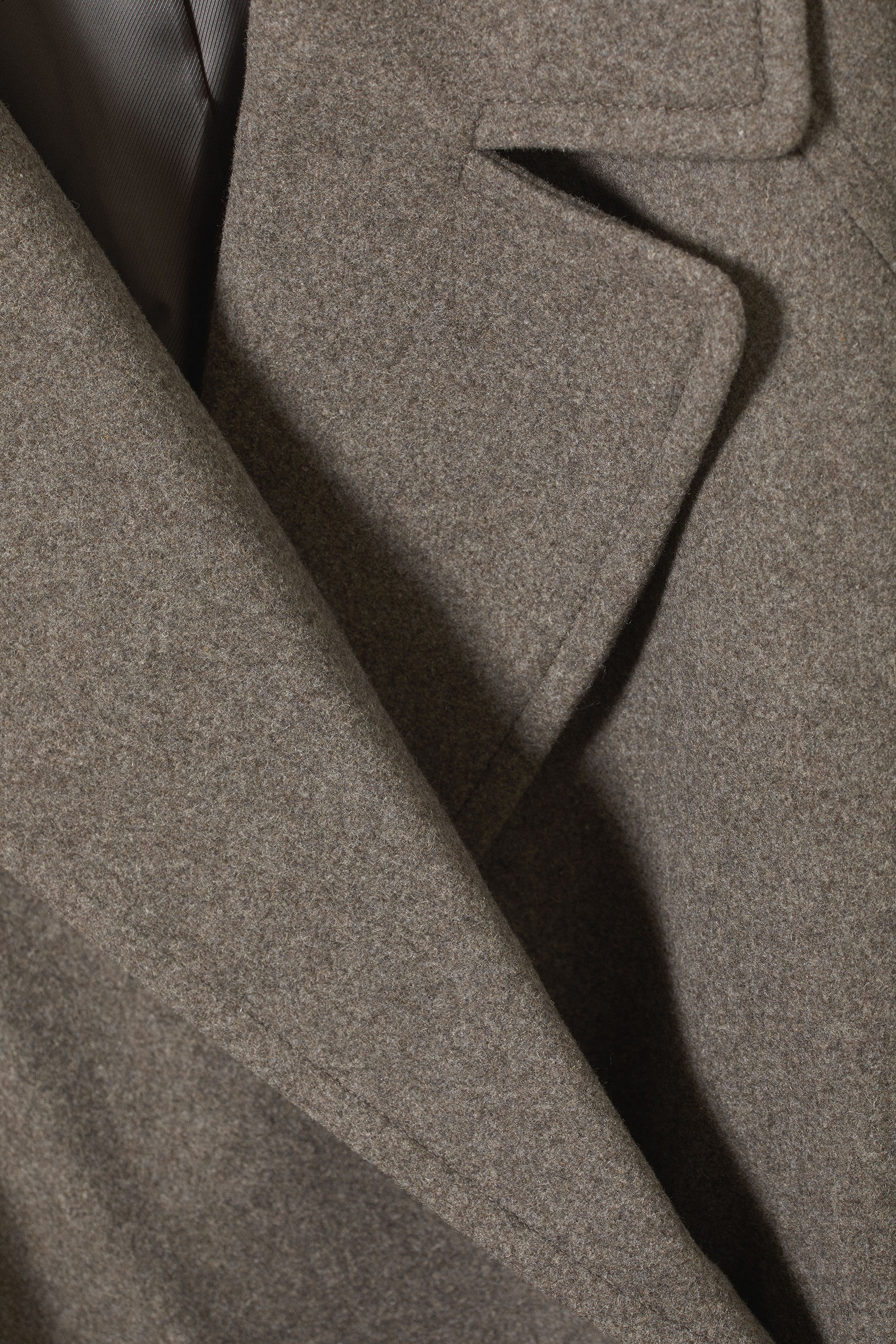 Taupe - Kia Oversized Wool Blend Coat - 3