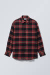 Red Check - Oversized Shirt - 1