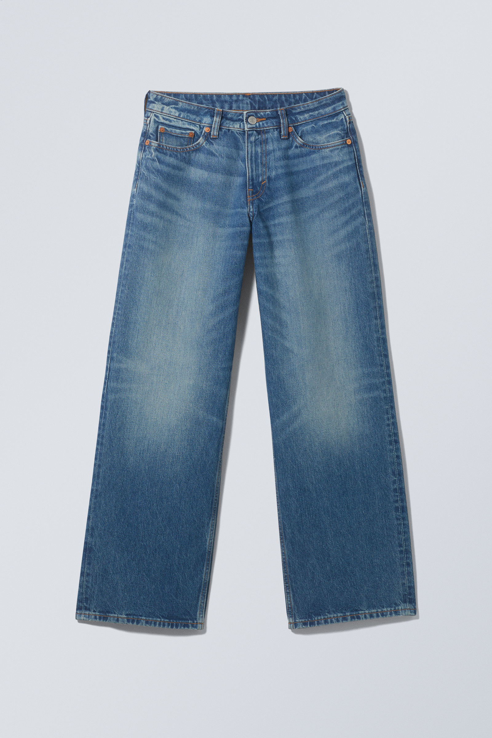 #79829D - Ample Low Loose Jeans - 1