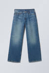 Wave Blue - Ample Low Loose Jeans - 0
