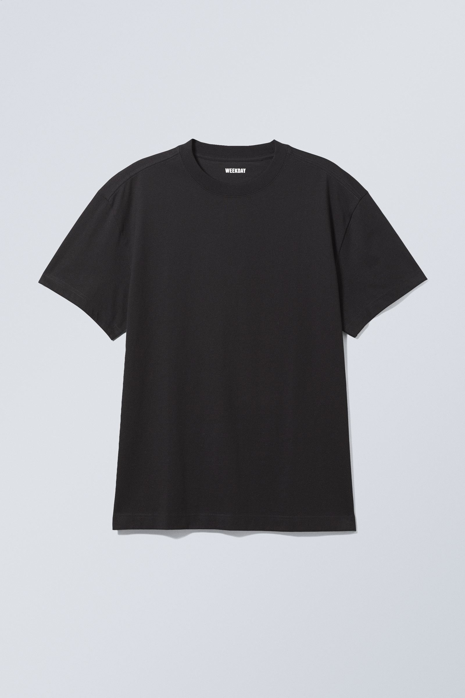 oversized heavyweight t-shirt - Black | Weekday DK