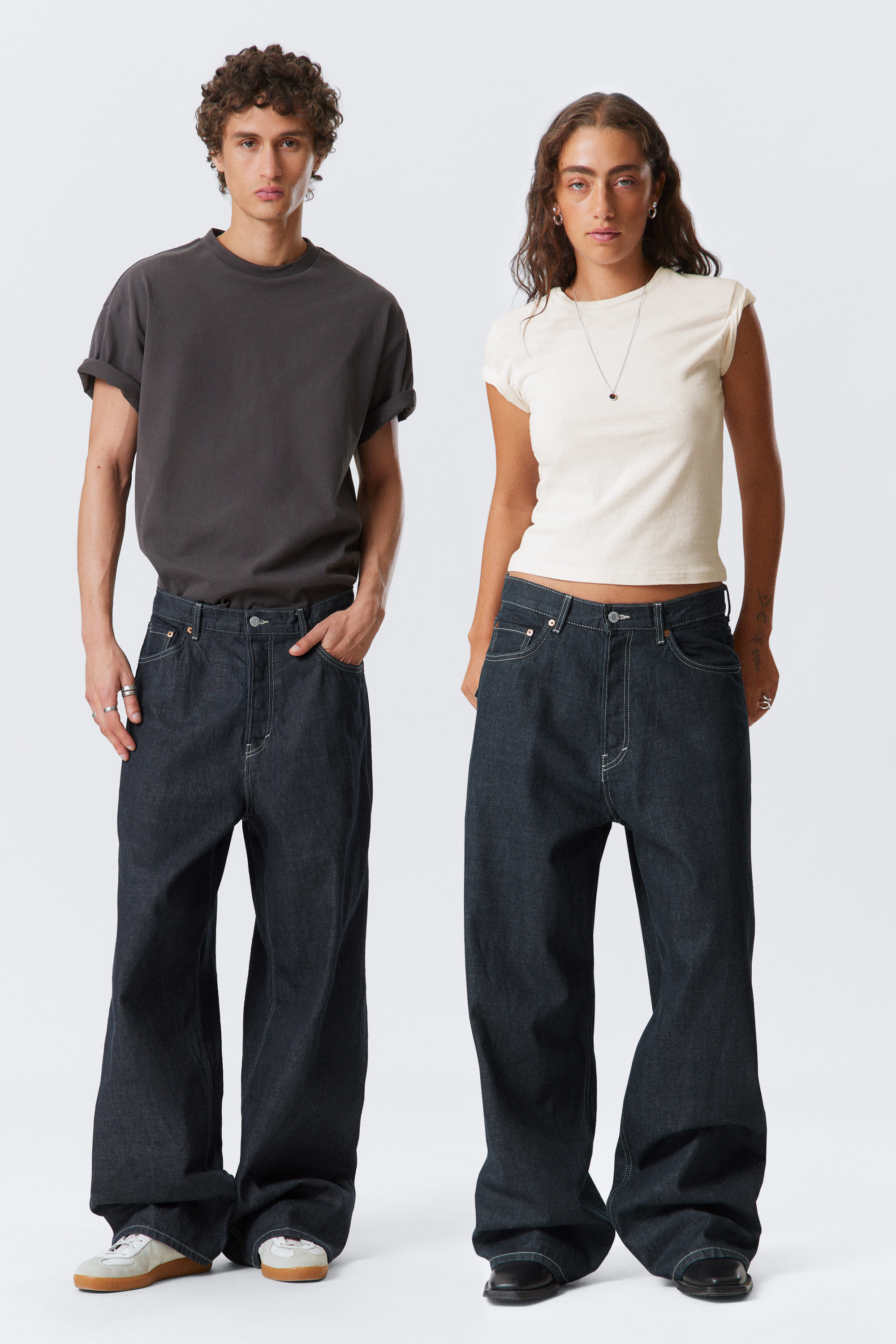 astro loose baggy leg jeans - Blue Rinse - Dark Blue astro loose baggy leg jeans - Blue Rinse - Dark Blue