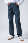 Sapphire Blue - Mörkblå - Klean Regular Straight Leg Jeans - 1