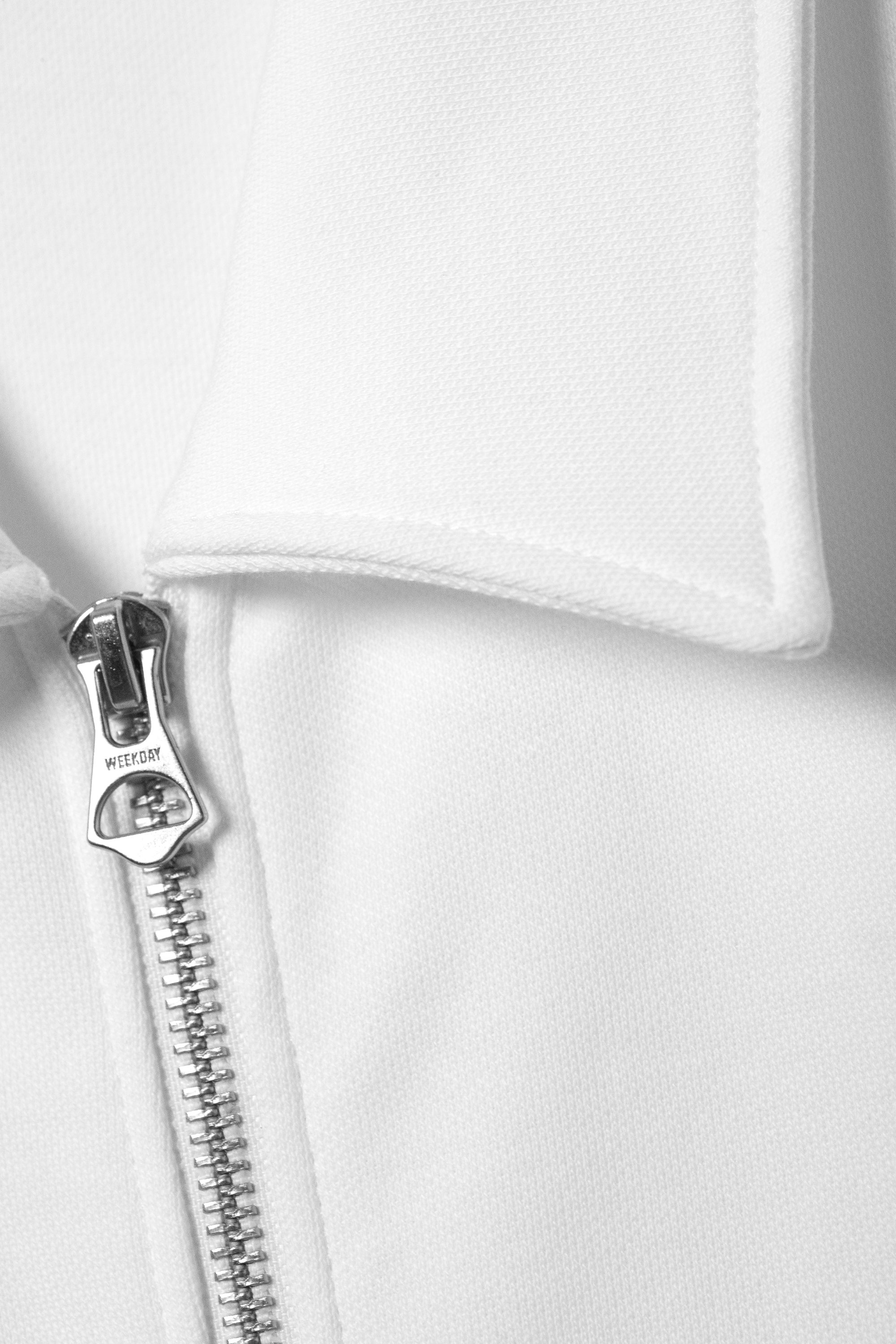 dimmoire ZIP シャツ ワンピース ホワイト 白