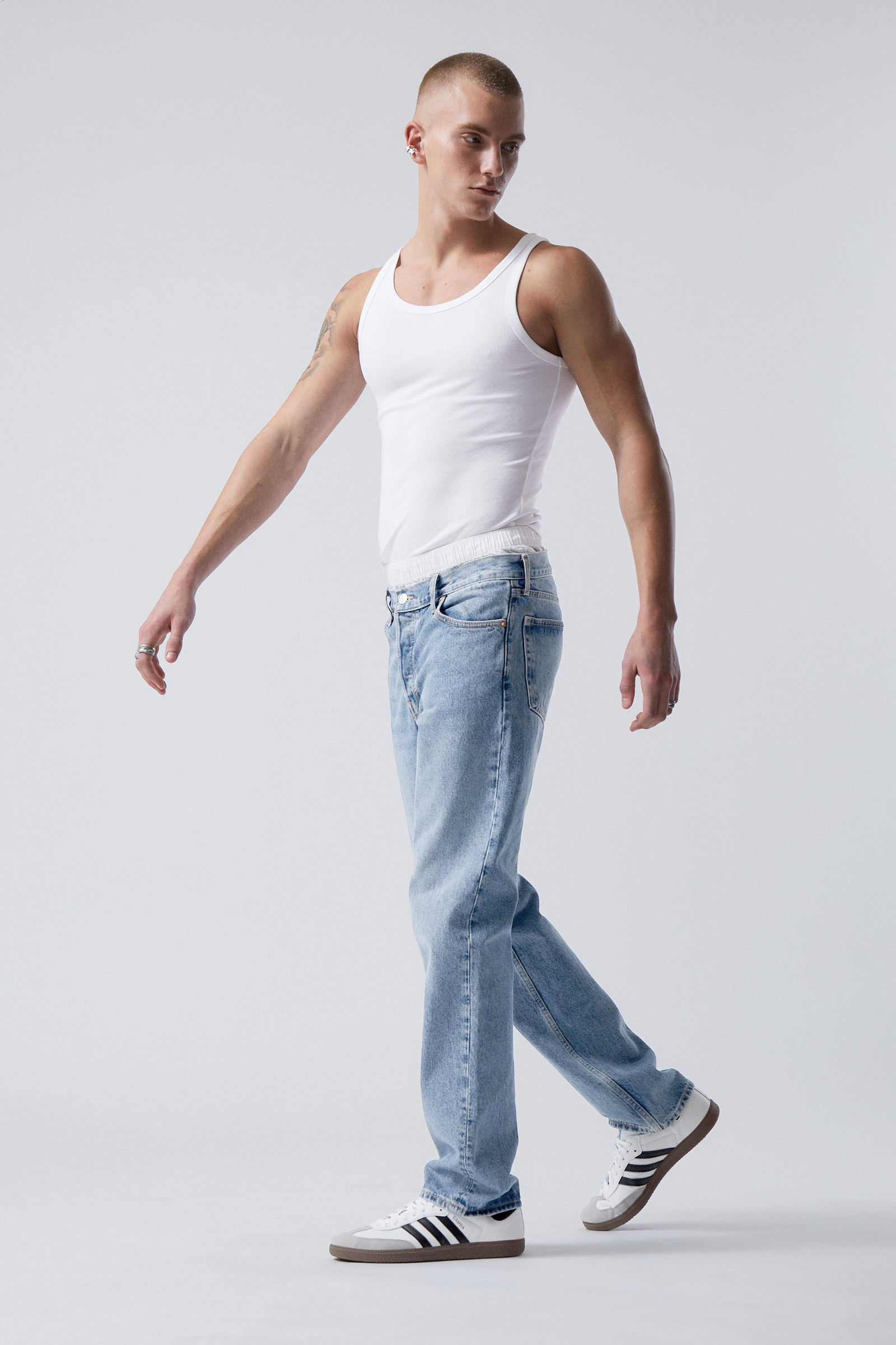 Blue medium dusty - Klean Regular Straight Jeans - 4