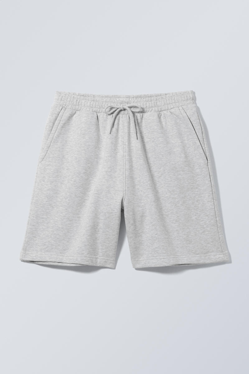 relaxed midweight shorts - Grey Melange | Weekday GB