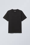 Black - Short Boxy Heavyweight T-shirt - 2