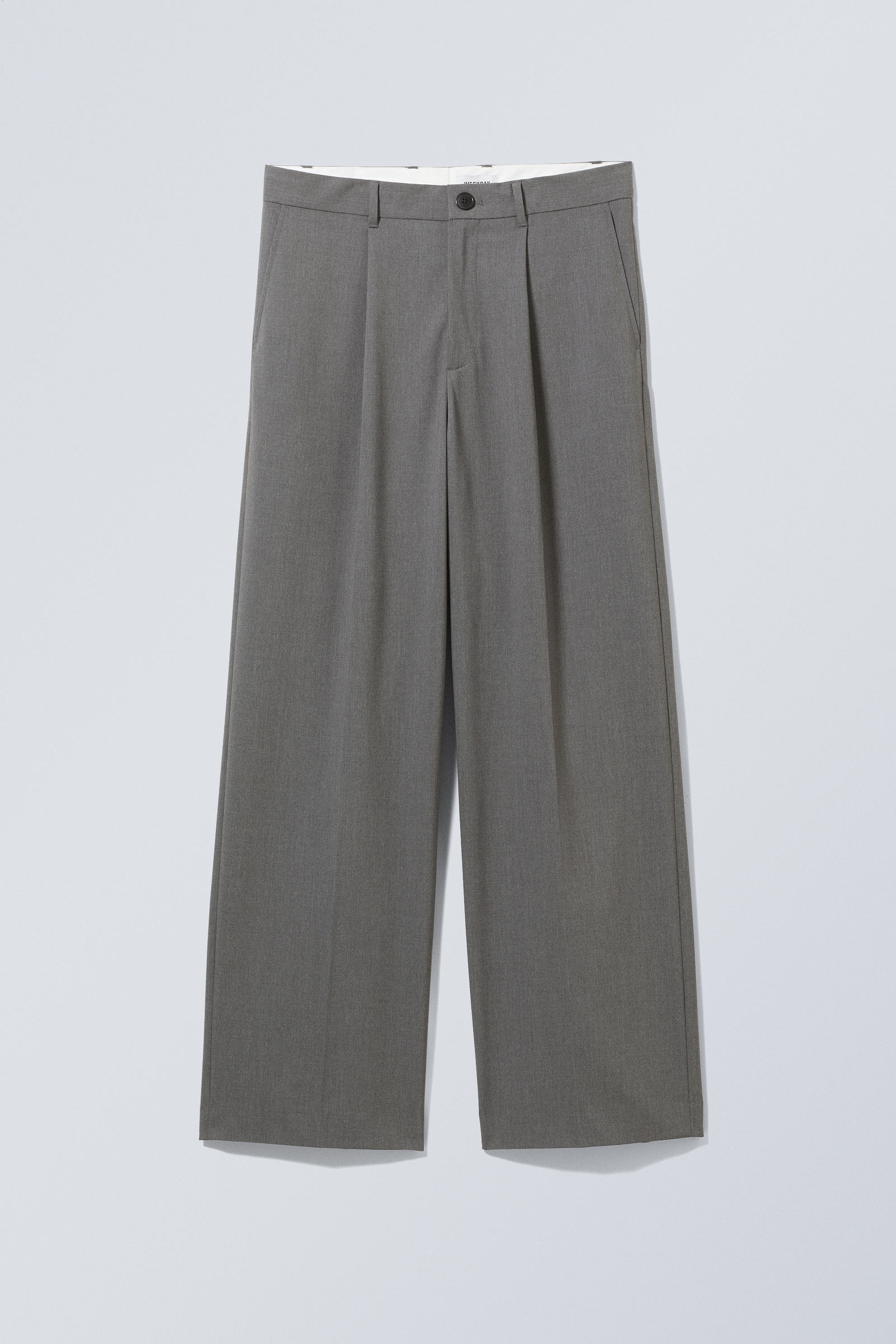 Dark Grey - Uno Loose Suit Trousers - 3