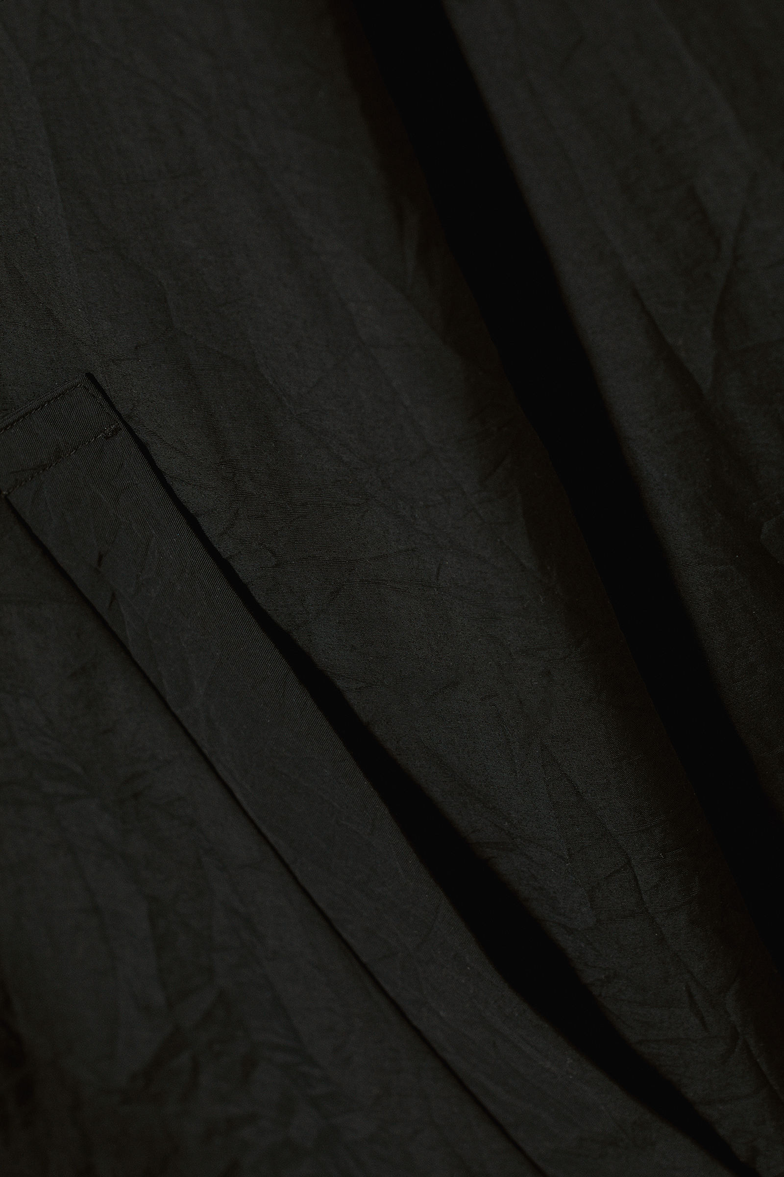 matty oversized nylon coat - Black | Weekday WW
