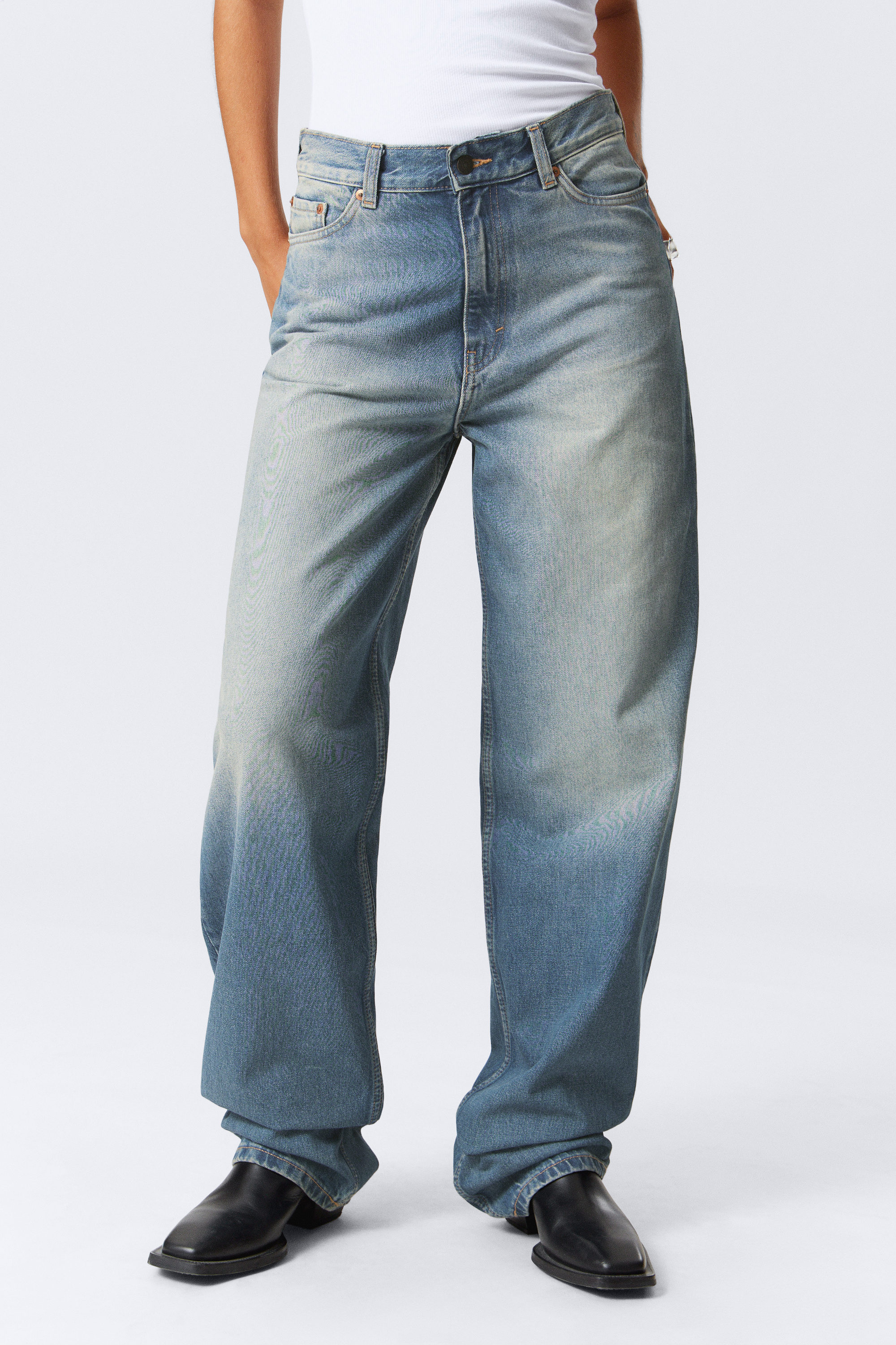パンツ QS86(QS244B LOOSE DENIM) QS244B loose denim