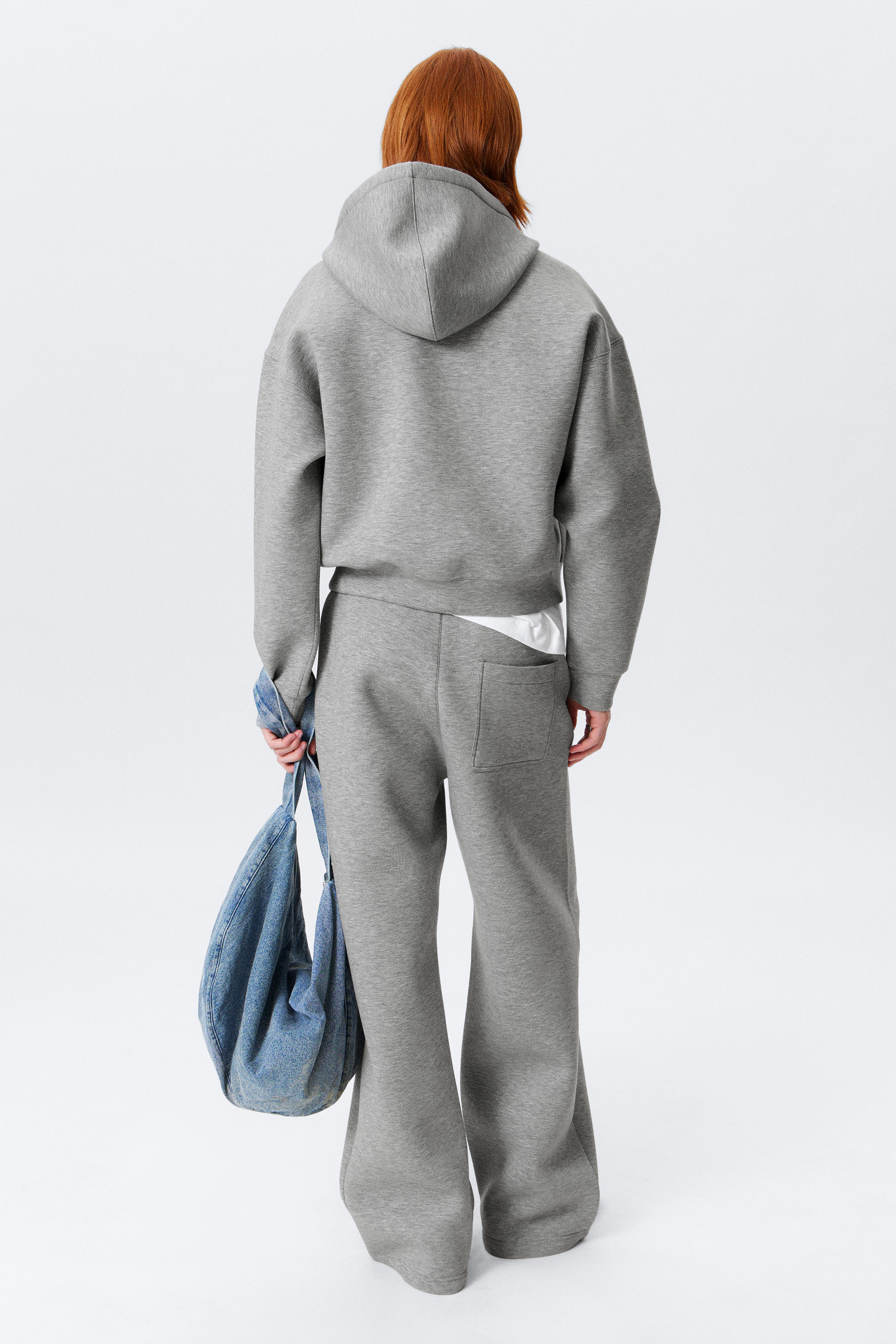 simon scuba zip hoodie - Grey Melange | Weekday WW
