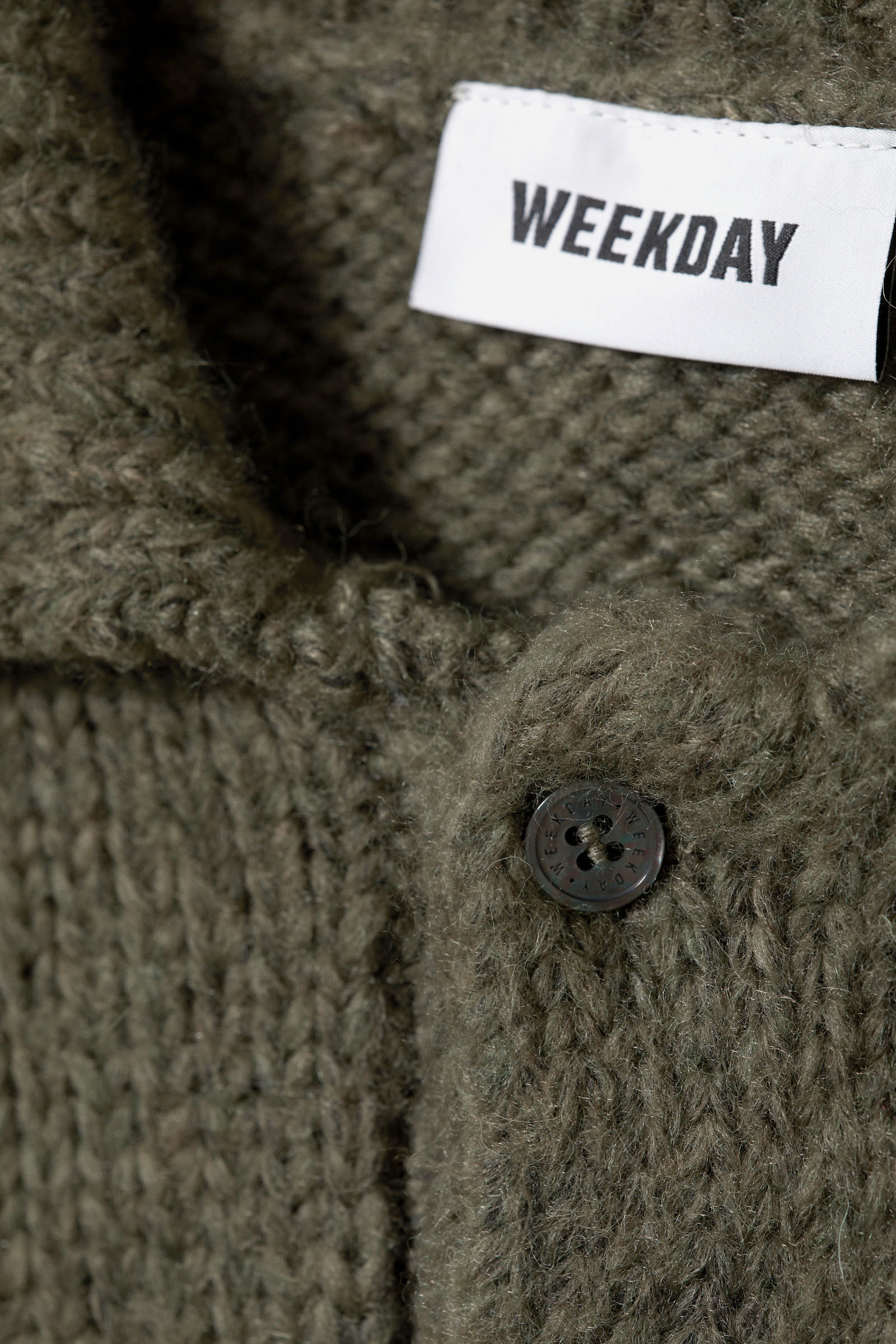 Khaki Green - Bobby Relaxed Knitted Polo Sweater - 3