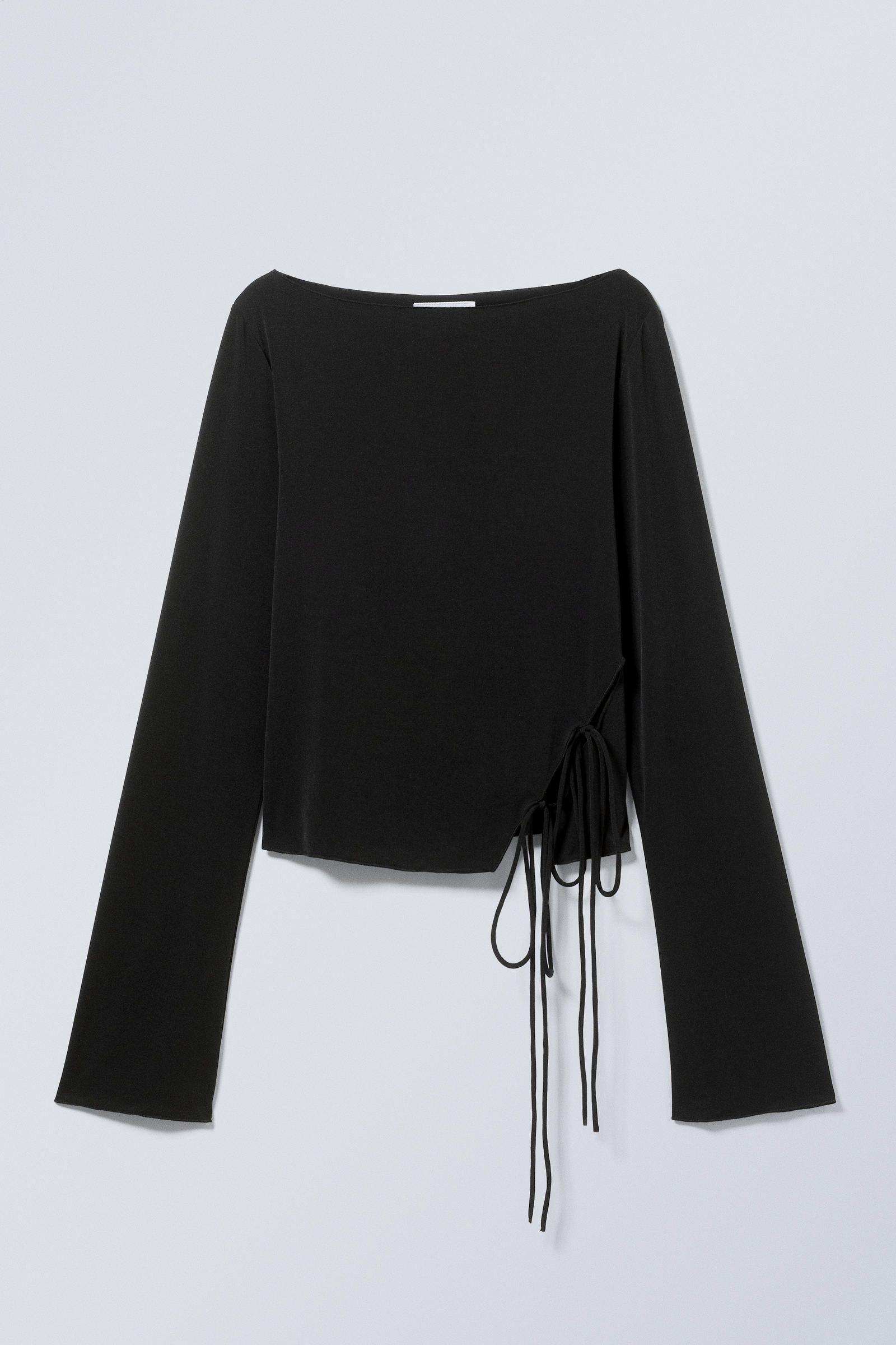 Black - Side Tie Top - 2