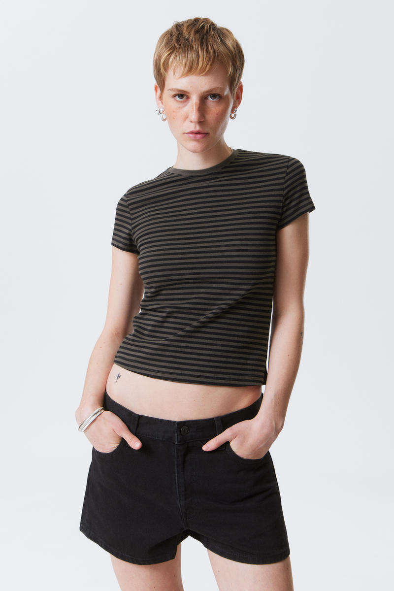 Weekday Slim Short-sleeved Cotton T-shirt