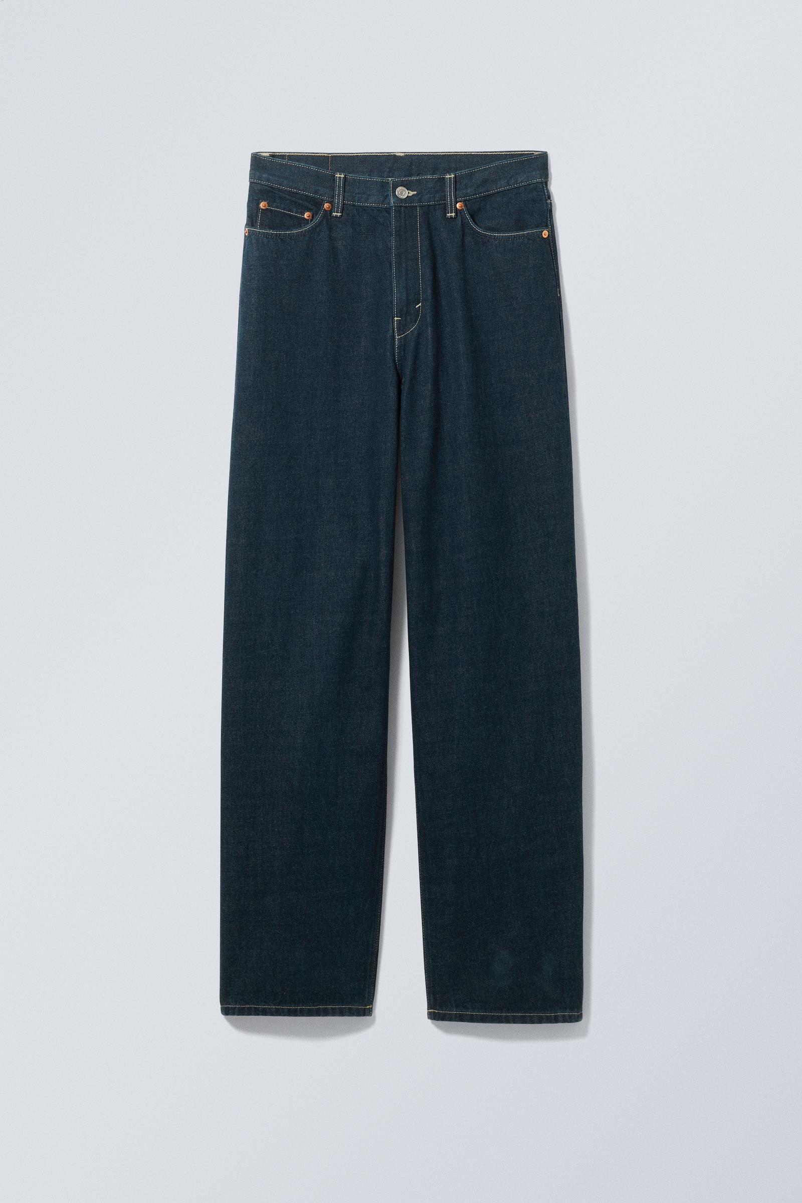 #4C5164 - Rail Mid Loose Straight Jeans - 1