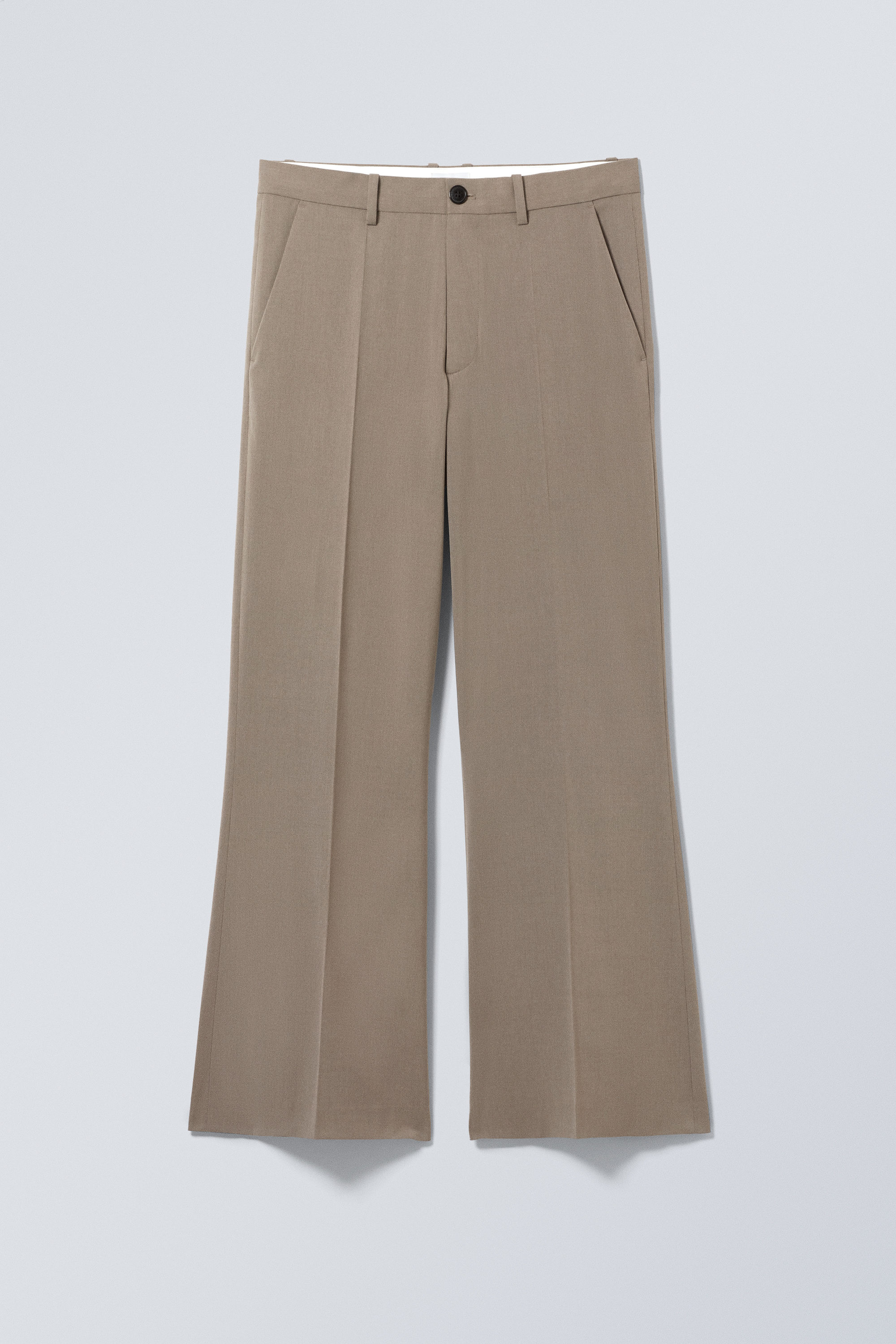 flared suit trousers - Dark Mole | Weekday NO