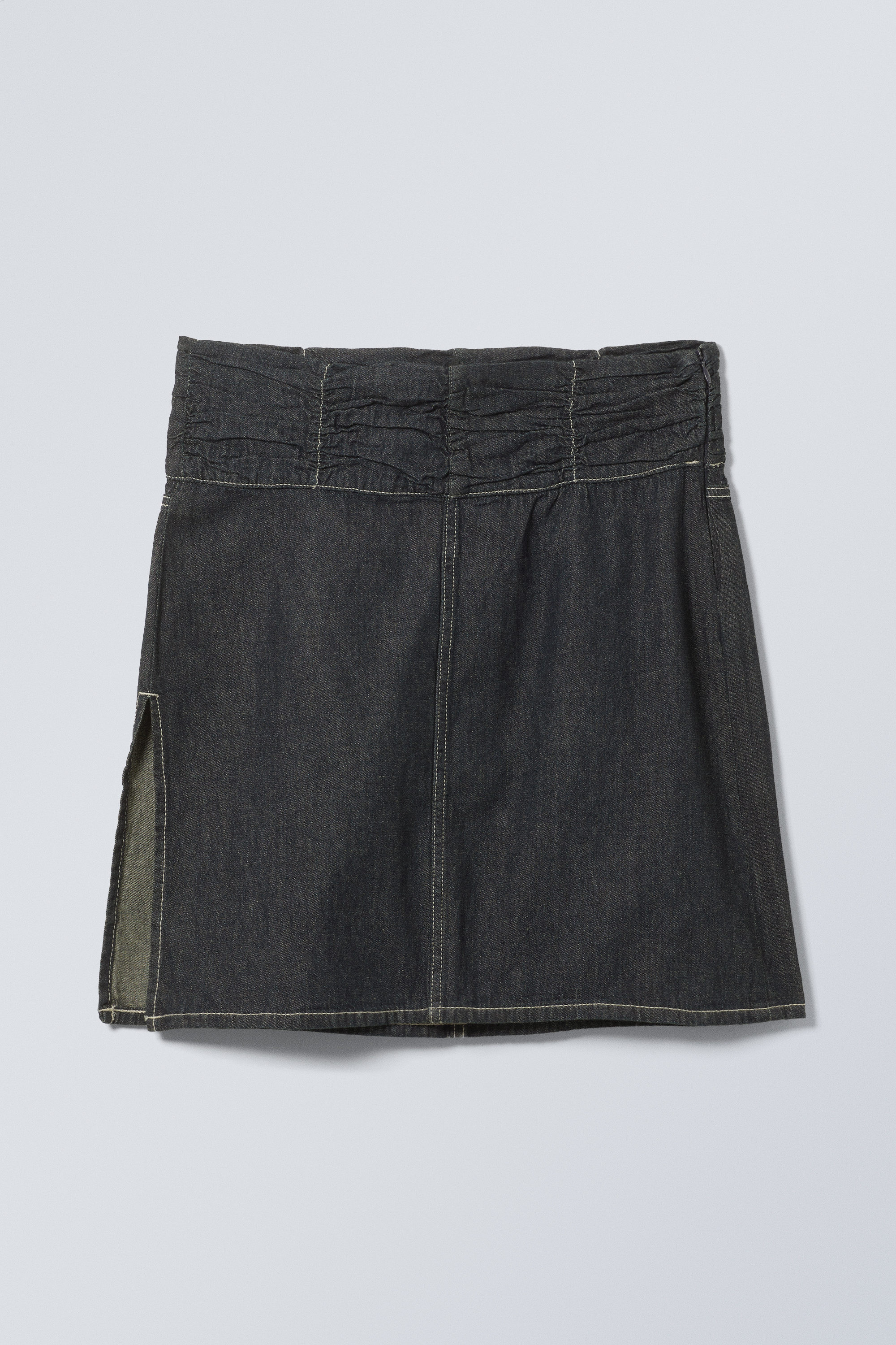 ★ DIAGONAL★ CURVED RISE DENIM SKIRT blue grey DA233SK02BL ☆ DIAGONAL☆ CURVED RISE DENIM SKIRT blue grey DA233SK02BL