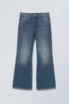 Mine Blue - Mellanblå - Time Loose Bootcut Leg Jeans - 2